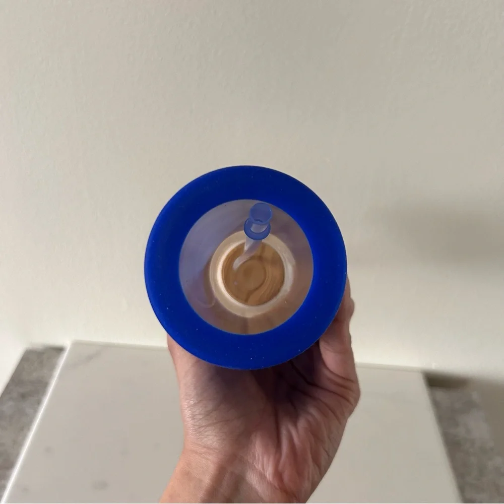 NWT Creighton University Bluejays Glass Water Coffee Tumbler Silicone Holder